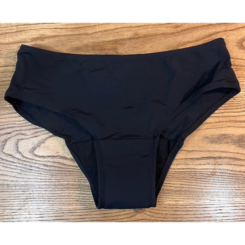 Ruby‎ Love Women's Black Period Swim Bikini Bottom Size Medium